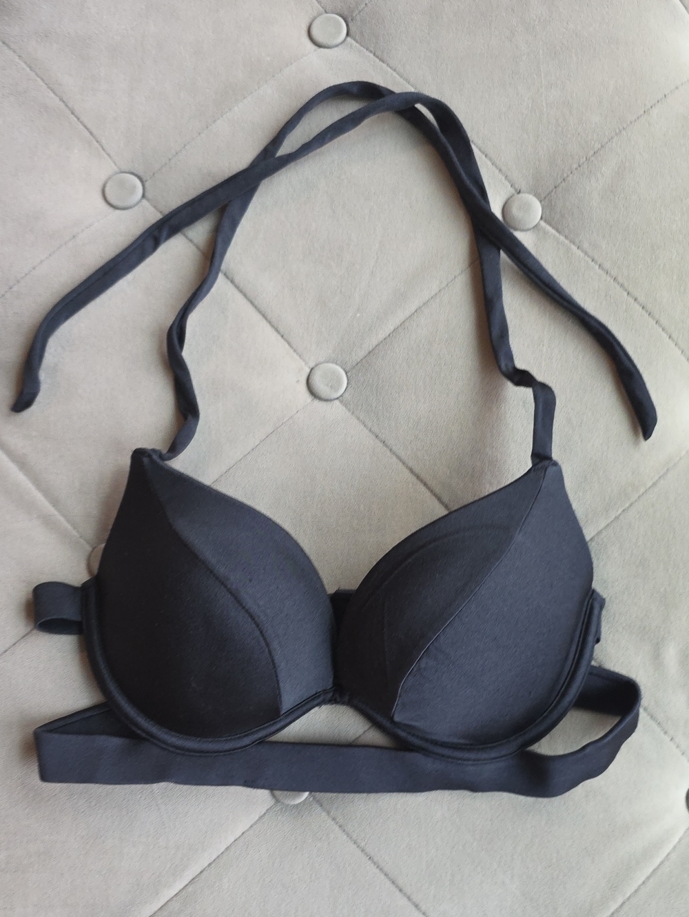 Victoria's Secret Black Halter Push-Up Bra
